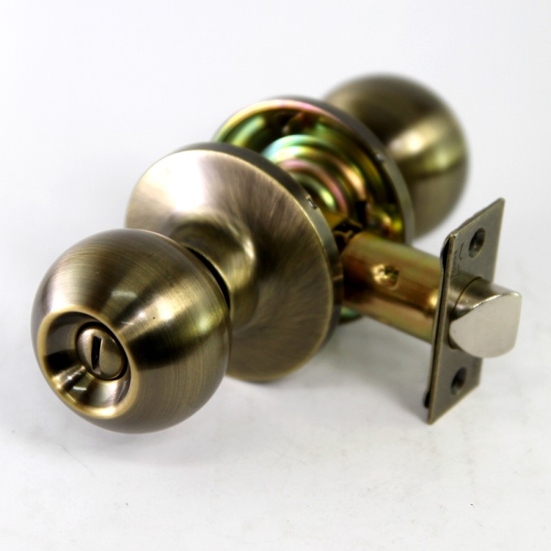 Dorma Privacy Tubular Knob Lockset TA1 Berlin Finishes US5 Standard Satin Brass
